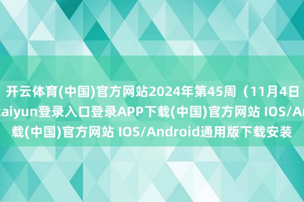 开云体育(中国)官方网站2024年第45周（11月4日—11月10日）-开云kaiyun登录入口登录APP下载(中国)官方网站 IOS/Android通用版下载安装